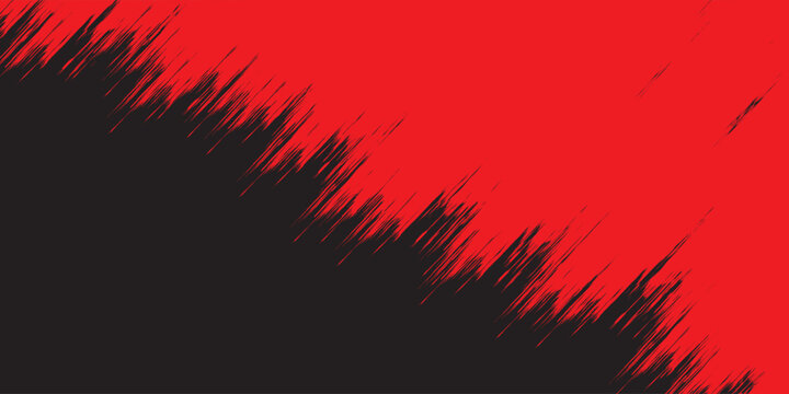 Black background with bright abstract red accents.