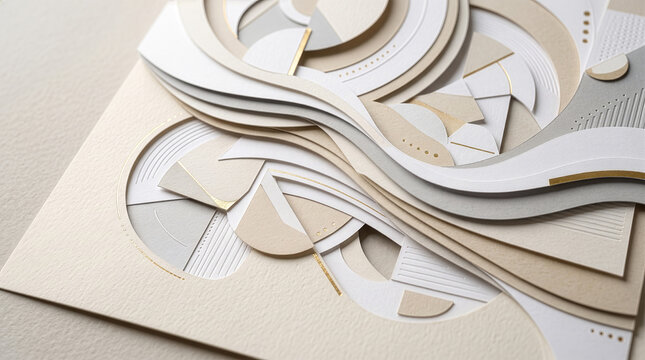 Paper craft background geometric