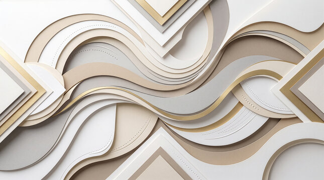 Paper craft background geometric