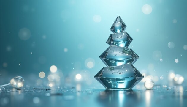 Ascending glass prisms representing corporate growth &ndash; premium finance abstract background for presentations and marketing