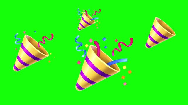 vector illustration of a set of colorful decorations