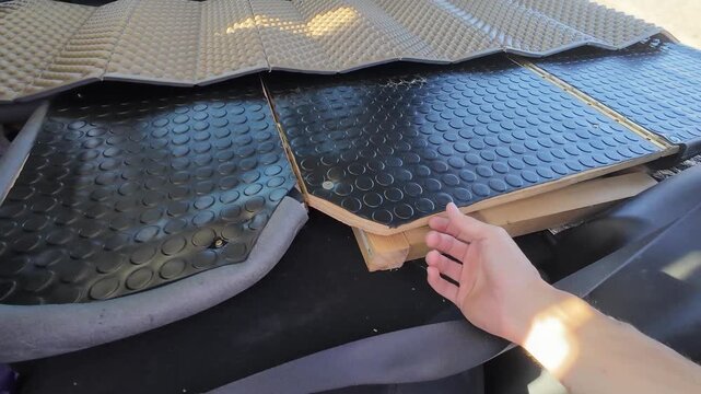 DIY car bed platform for camping and road trip van life