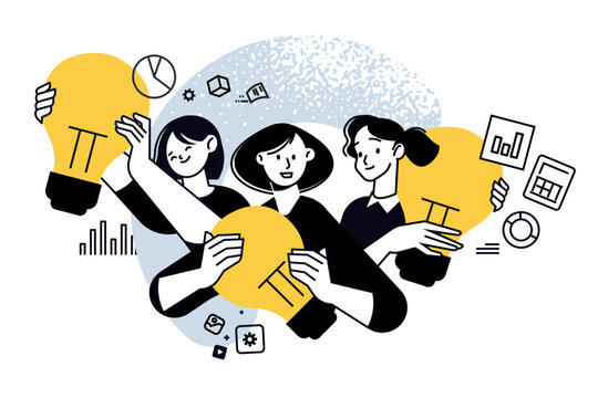 Business plan. Vector illustration for web banner, social media banner, business presentation, marketing material. 