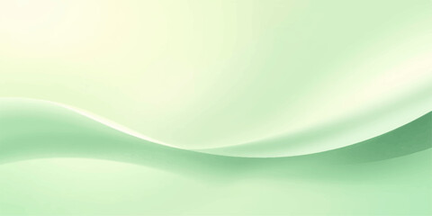 Naklejka premium Abstract Green Wave Background with Flowing Light Curves, Smooth Vector Illustration Design, Modern Gradient Motion Pattern for Technology Wallpaper and Creative Digital Backdrop