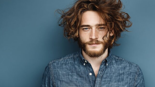 Embodying style and confidence: the charisma of the modern man.