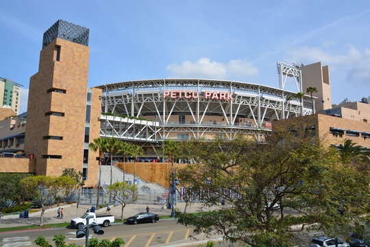 SAN DIEGO California USA: Petco Park Stadium, home of the Padres baseball team, in San Diego. Petco Park is an open-air ballpark in downtown San Diego, California