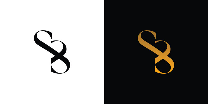 Luxury and unique SB initials logo design