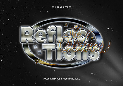 Chrome Text Effect