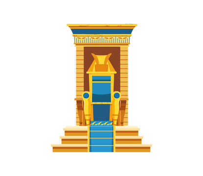 ancient Egyptian golden throne of a pharaoh, Ancient Egypt 