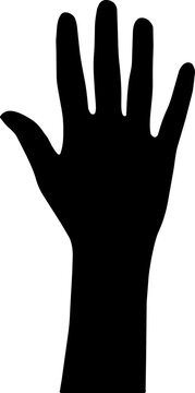 hand silhouette vector