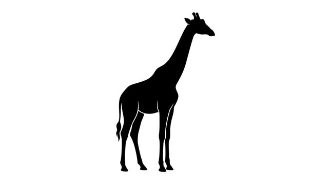 giraffe isolated on white