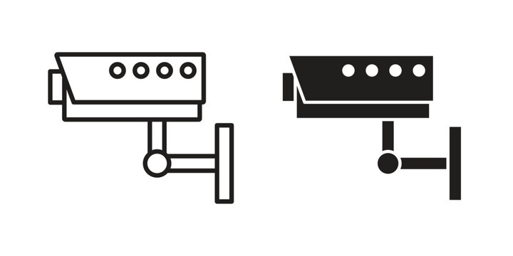 Security camera icon vector logos series. EPS10