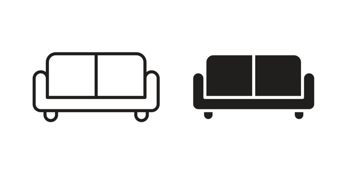 Couch icon vector logos series. EPS10