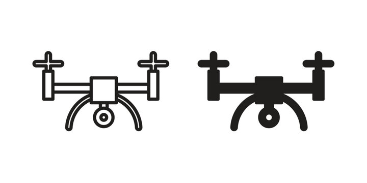 Drone icon vector logos series. EPS10