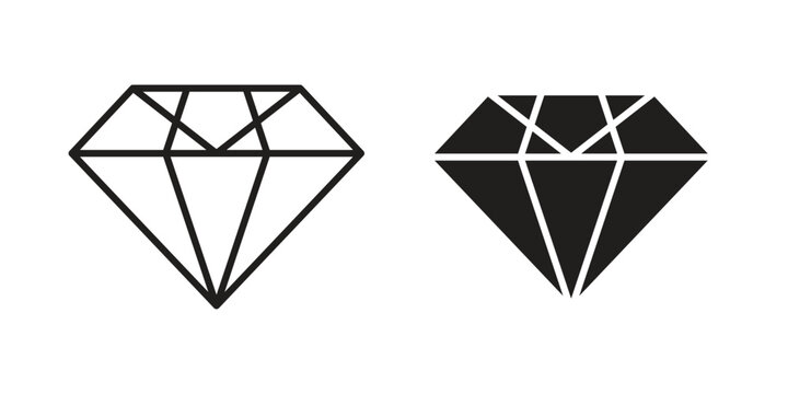 Gemstone icon vector logos series. EPS10