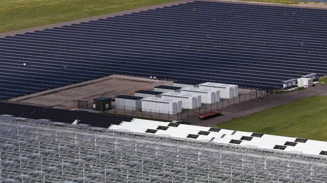 Aerial View of Battery Energy Storage System