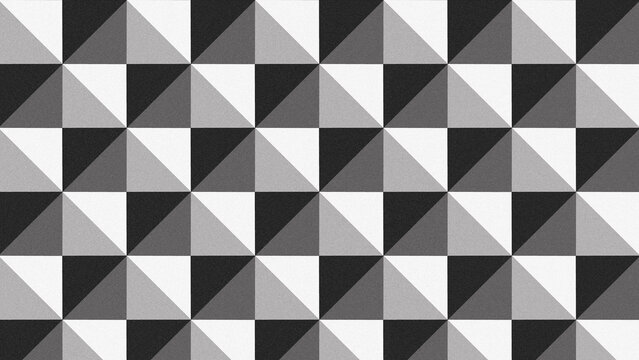 Seamless geometric monochrome triangle pattern vector background for modern minimalist design