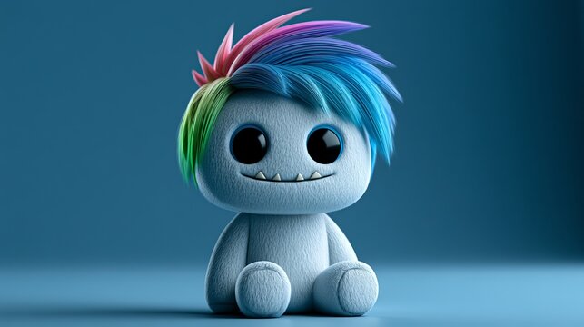 Toy character with spiky teet. 