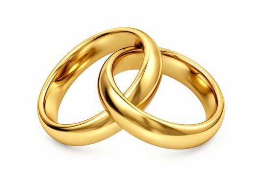 Anillos de oro entrelazados