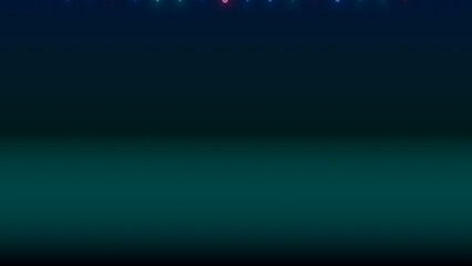 Space scene with colorful nebula and stars over dark ocean © Mizanby