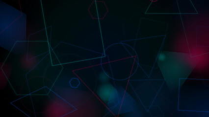Colorful abstract starry space background with lights © Mizanby