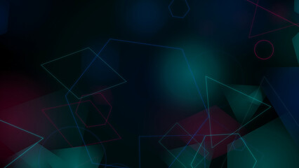 Abstract cosmic background with colorful nebula lights © Mizanby