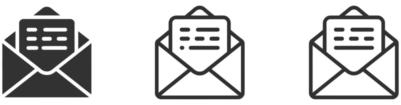Mail Envelope Icon Featuring Email Message Communication Postal Letter Inbox and Contact Symbols vector design