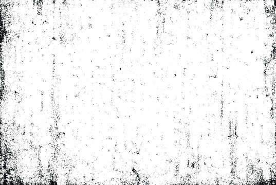 Grunge black texture on white background, Dark grainy dust overlay, noise particle, customizable, vector