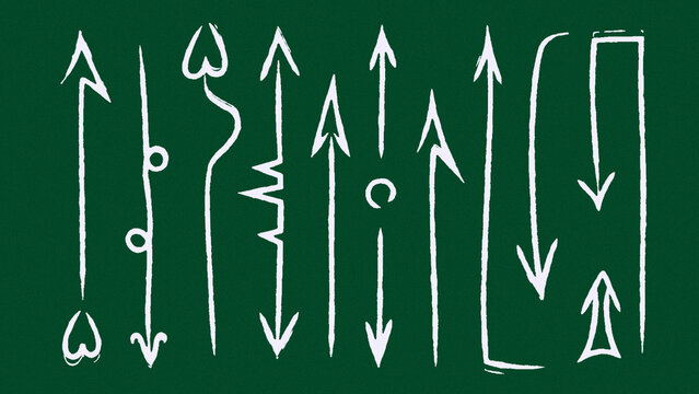 Sketches Arrows Pack 03 / Vertical Arrows