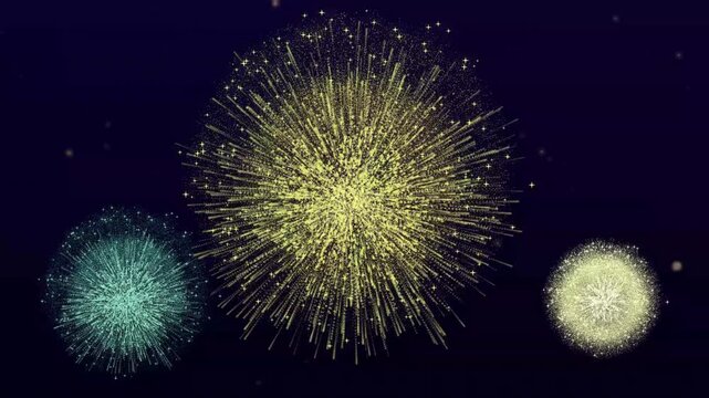 fireworks in the night sky