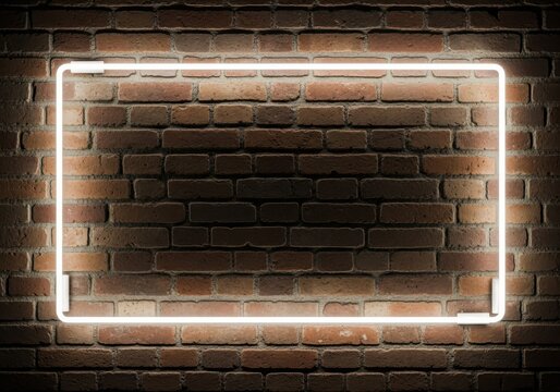 Modern abstract brick wall texture with light border
