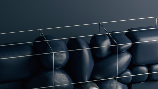 Abstract stone grid background with stones arranged in a pattern