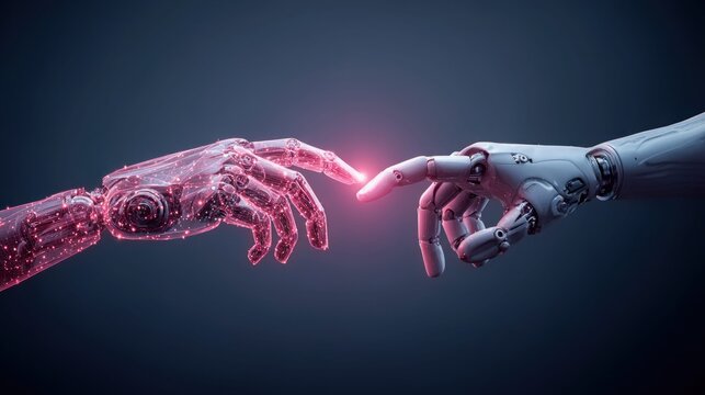 Humanity meets machine in this futuristic concept art