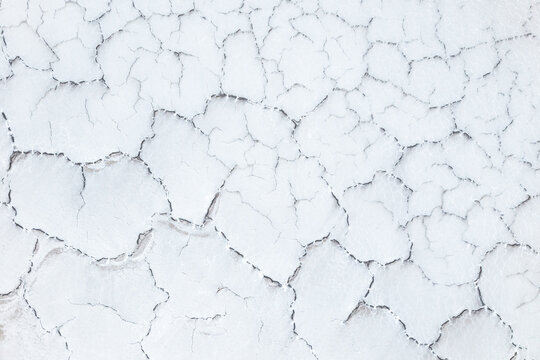 Minimalist salt desert texture pattern at Salar de Uyuni