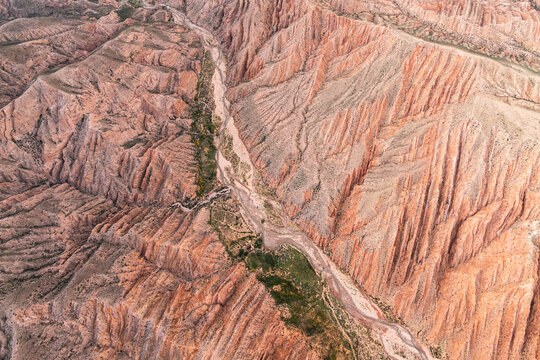Colorful eroded mountain strata at Hornocal, Argentina