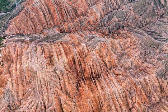 Colorful eroded mountain ridges at Hornocal, Argentina