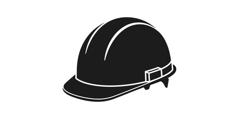 Safety construction hard hat icon isolated on transparent background representing protective gear industrial security and professional work site equipment safety.
