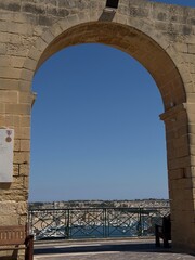 Ancient Stone Arch in a Mediterranean City