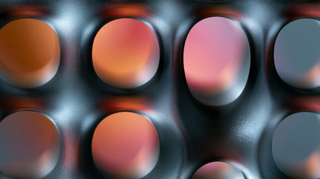 Colorful Pills in Blister Pack Close-Up