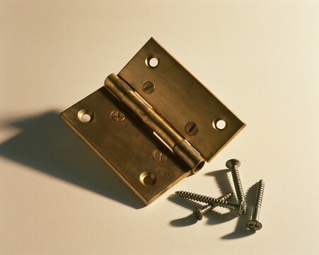 Golden Hinge with Screws