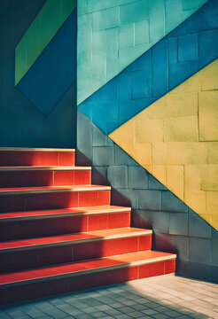  Colorful stair treads