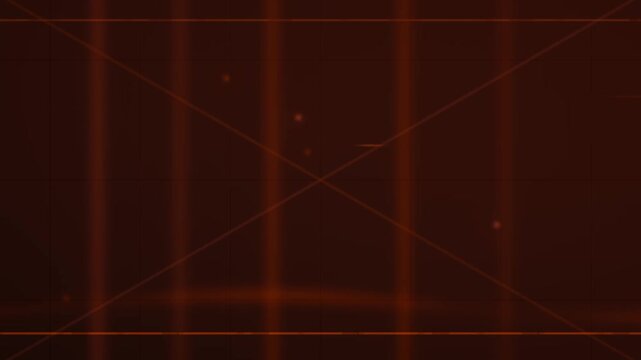 Abstract looping orange grid pattern with glowing intersecting lines on a dark background.