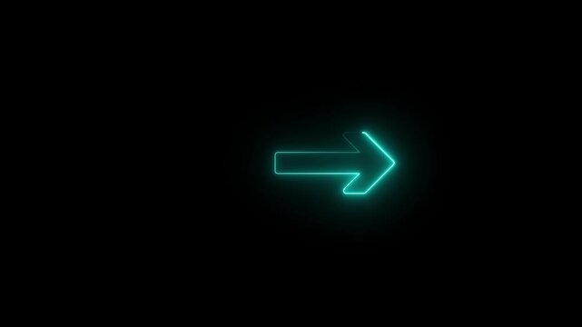 abstract neon syanarrow animated.