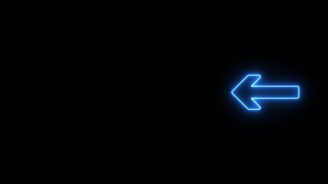 abstract neon blue arrow animated.