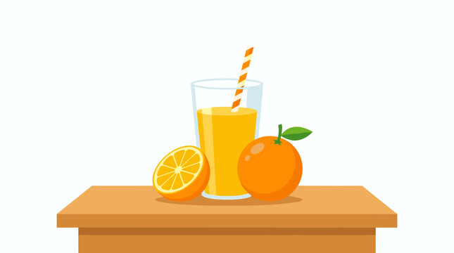 Orange juice glass with citrus fruit on table in bright refreshment scene, juice, orange, glass, citrus, drink, fruit, beverage,
