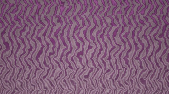 Seamless looping pattern of wavy purple and gray stripes