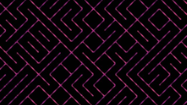 This looping background displays a continuous network of glowing purple lines creating a seamless geometric pattern.