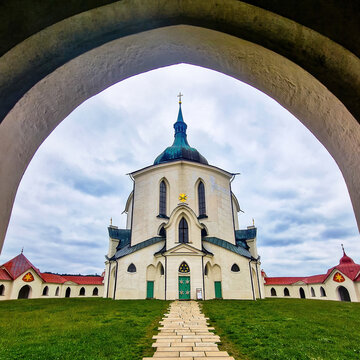 Pilgrimage Church of Saint John of Nepomuk, world heritage site in Czech