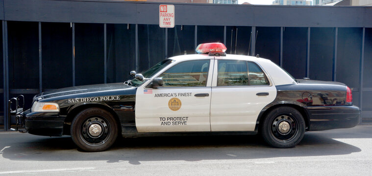 SAN DIEGO  California USA: San Diego police car. San Diego Police Department SDPD is the primary law enforcement agency for the city of San Diego,.The department was officially established in 1889 