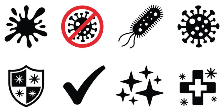 Representing viruses, protection, and health on transparent background vector illustration for immune system defense and medical healthcare poster.